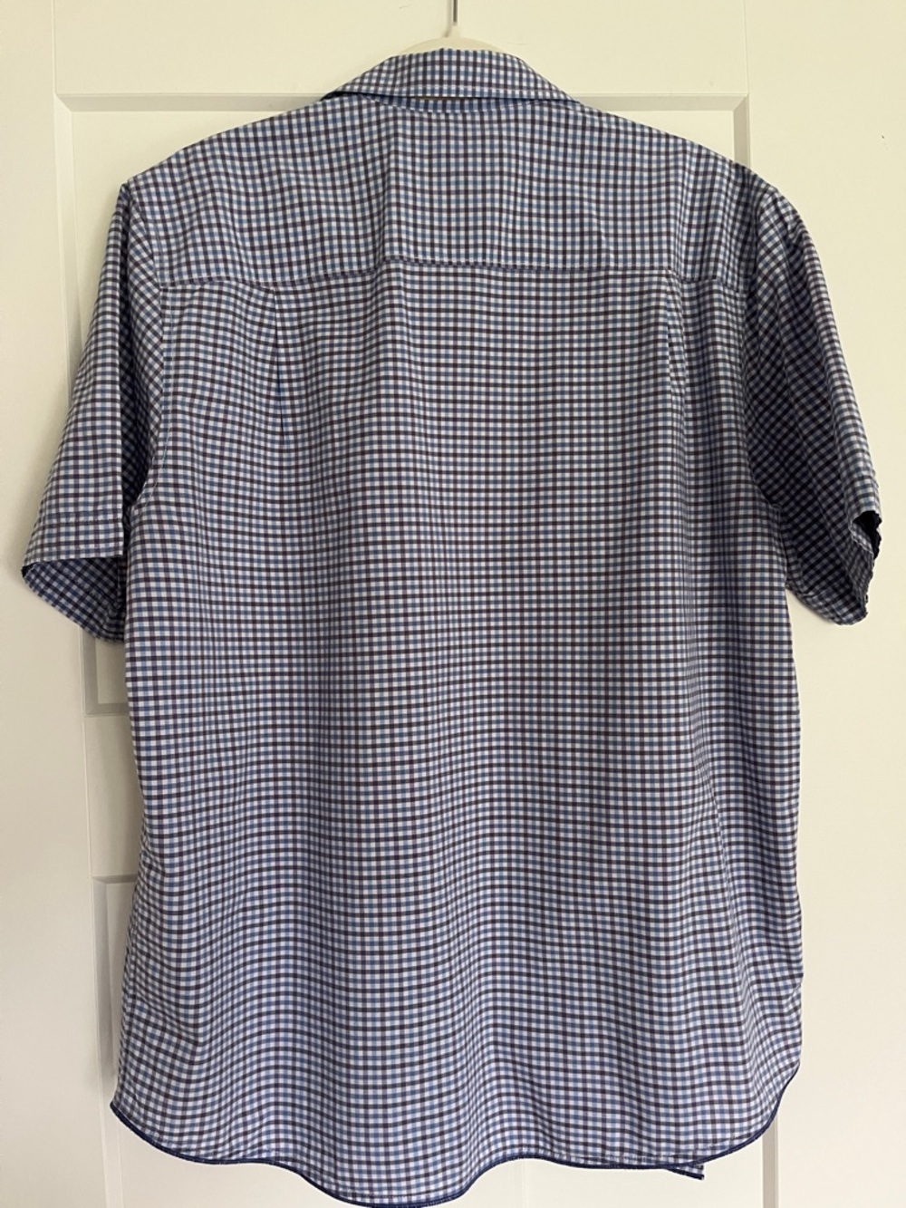 Tommy Bahama Light Blue Purple Gingham Shirt - Size L - Picture 6 of 6